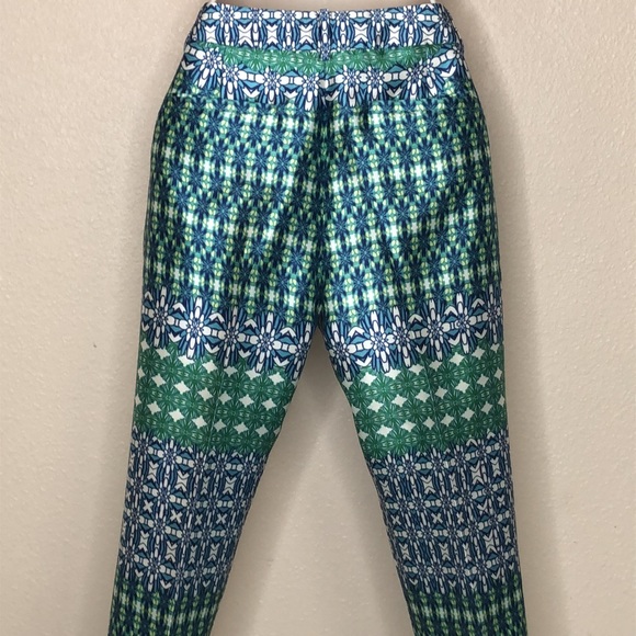 J Crew Collection Multicolored Floral Pattern Crop Pant - Picture 6 of 13